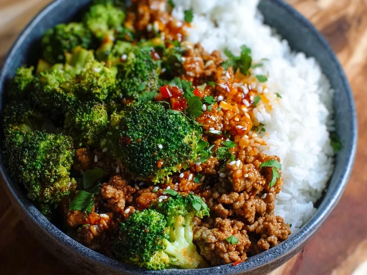 Sweet & Spicy Turkey Broccoli Bowls: Quick High-Protein - Image 1