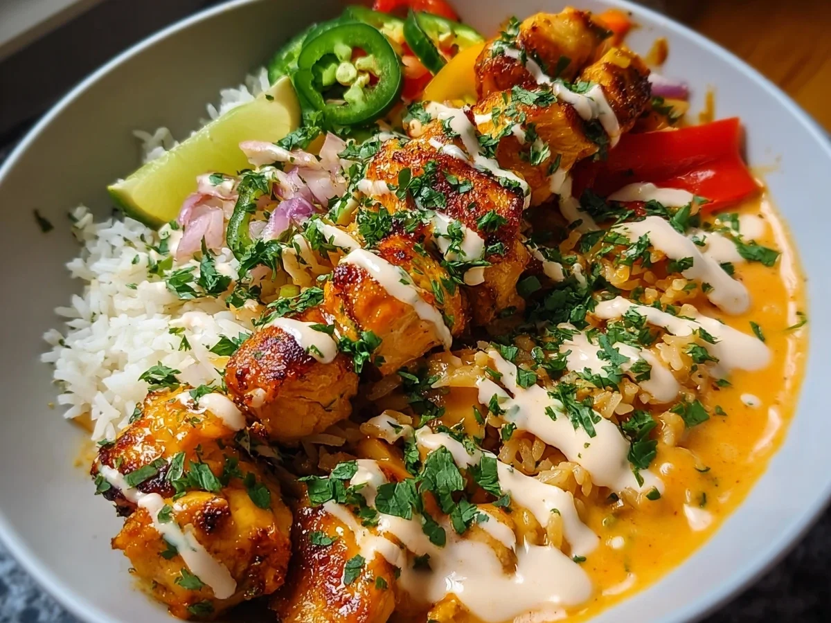 Thai Sweet Chili Chicken Bowl with Coconut Lime Drizzle - Image 2