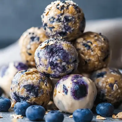 Blueberry Cheesecake Protein Bites: High-Protein Snack