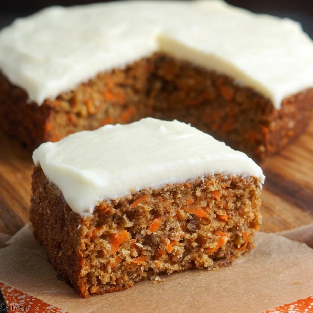 Classic Healthy Carrot Cake with Ricotta Frosting