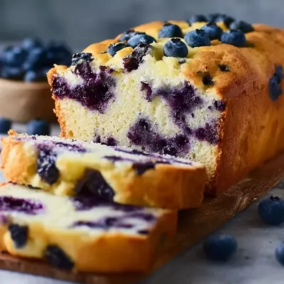 Cottage Cheese Blueberry Bread: High Protein & Moist