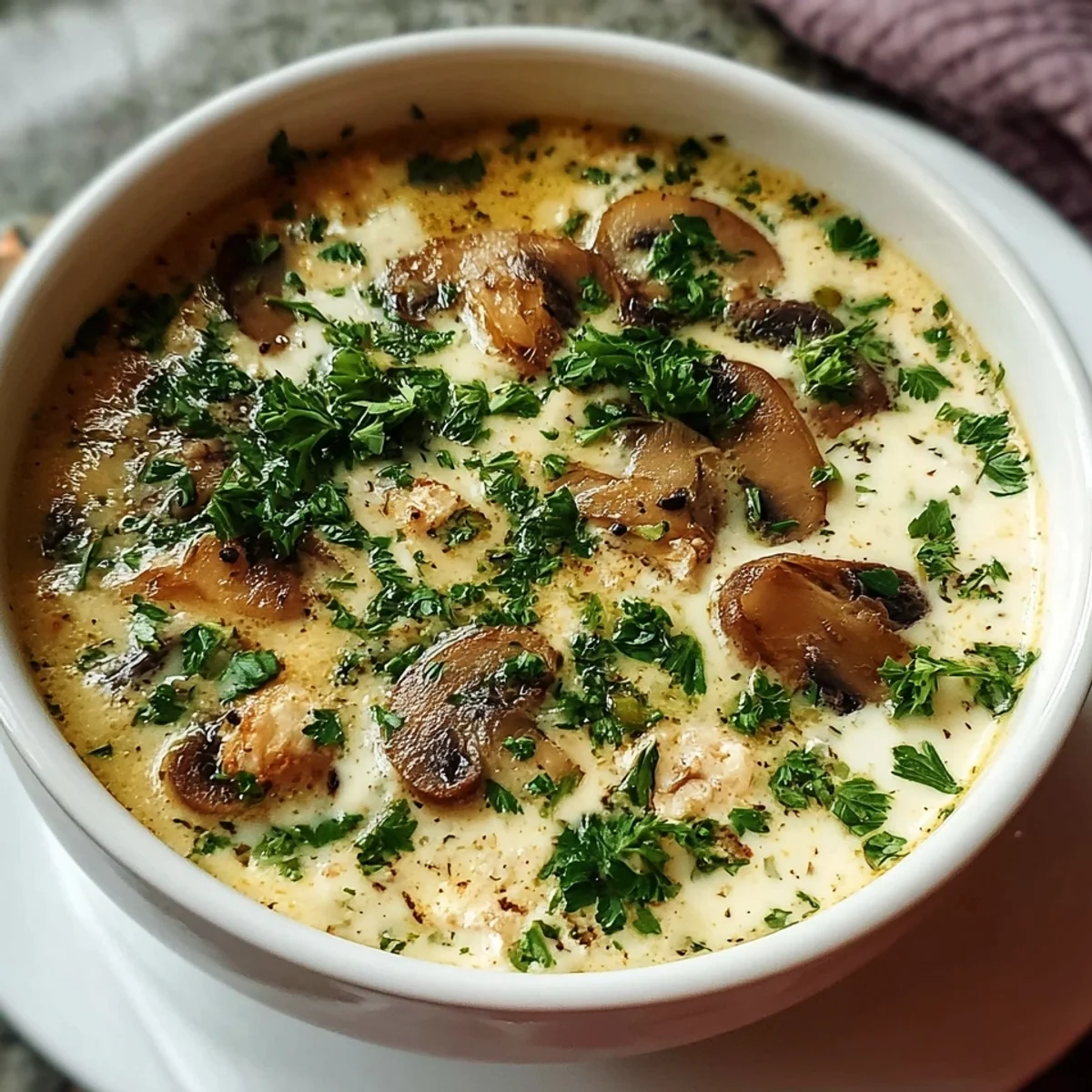 Creamy Cottage Cheese Mushroom Soup Recipe