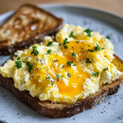 Creamy Scrambled Eggs with Cottage Cheese | Protein Breakfast