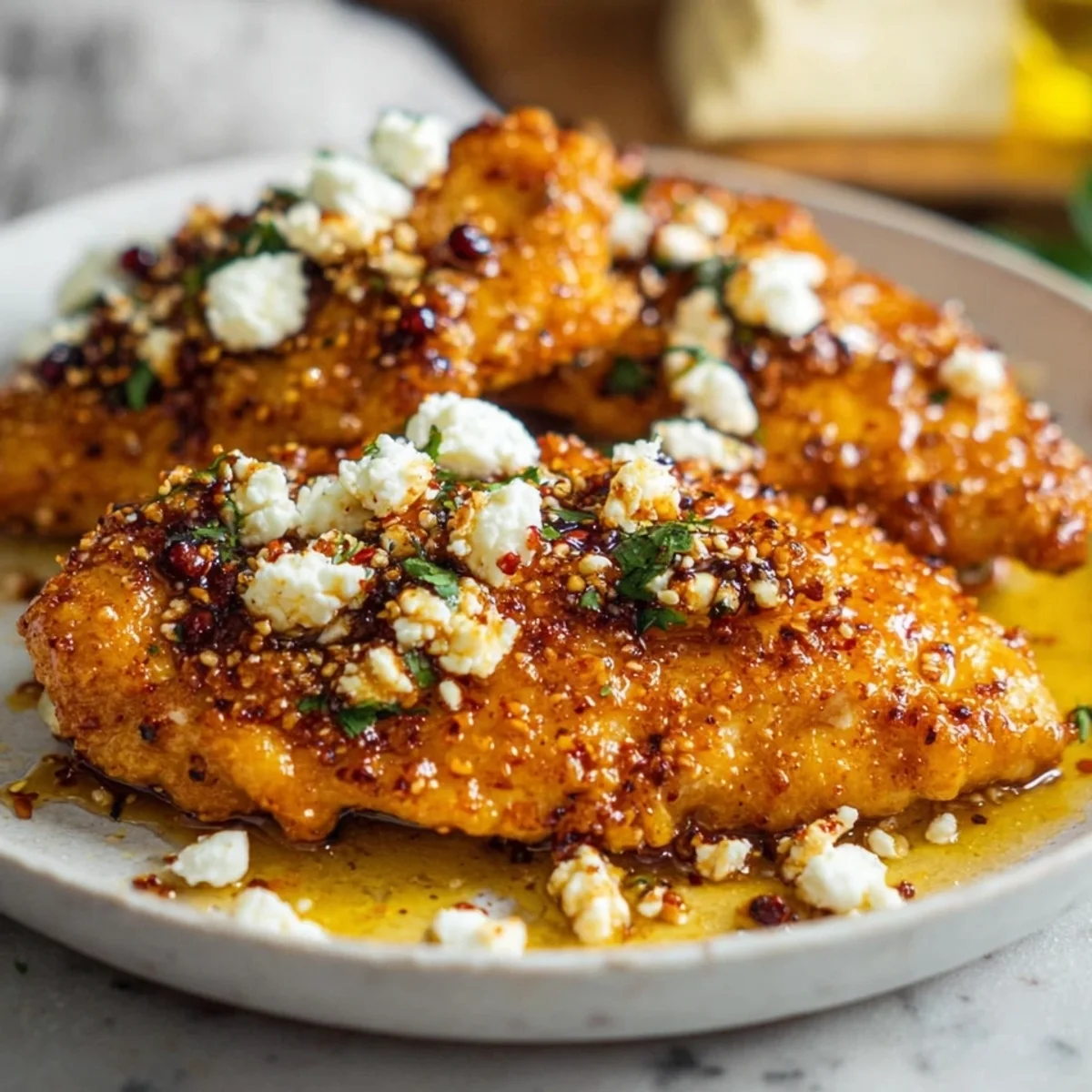 Crispy Hot Honey Feta Chicken: Quick Dinner Recipe