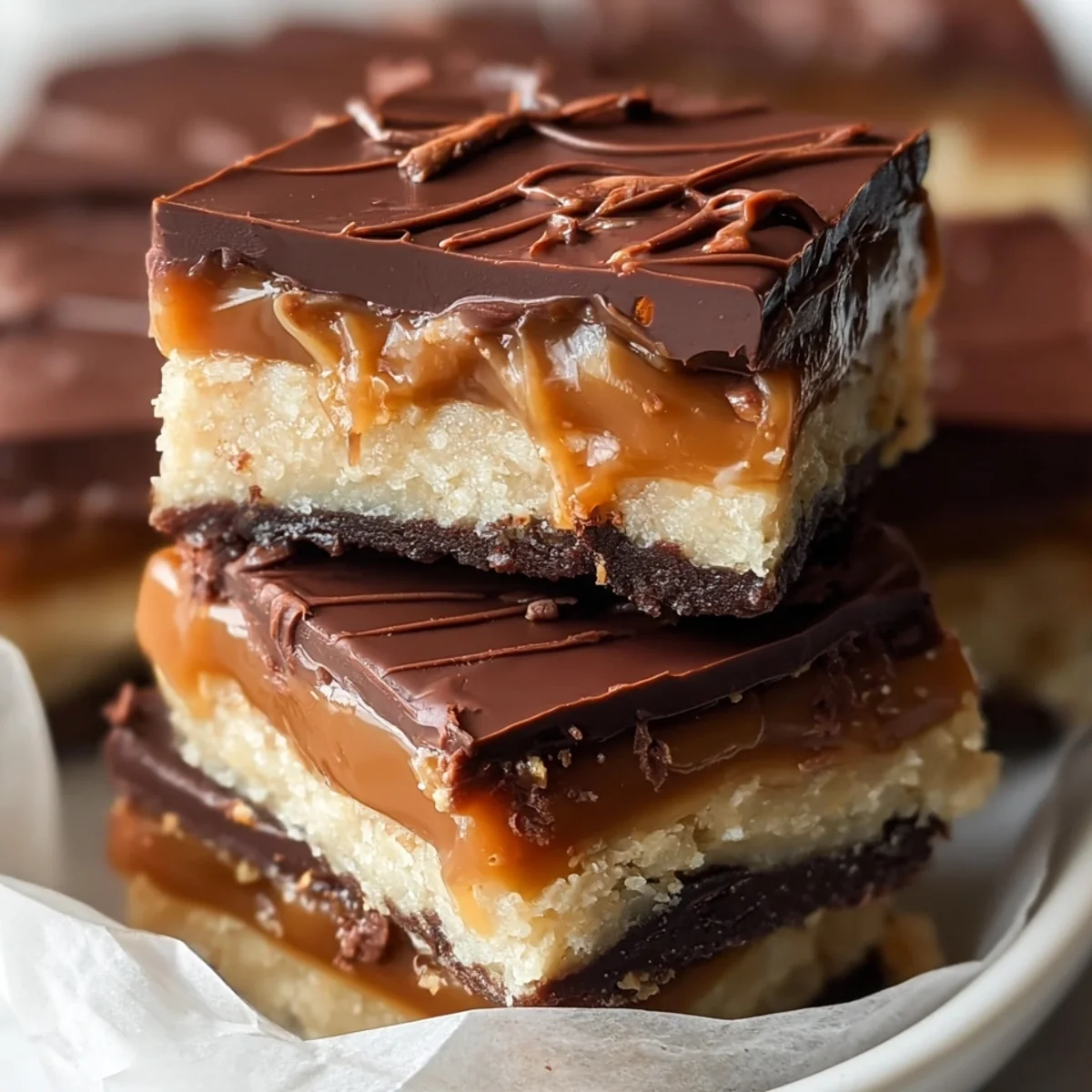 Decadent Low Carb Millionaire Bars