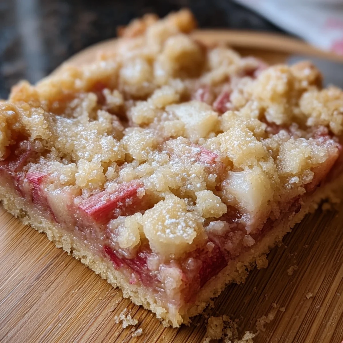 Easy Rhubarb Bars with Buttery Shortbread Crust