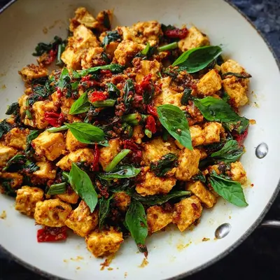 Easy Thai Basil Tofu Stir-Fry (Pad Krapow)
