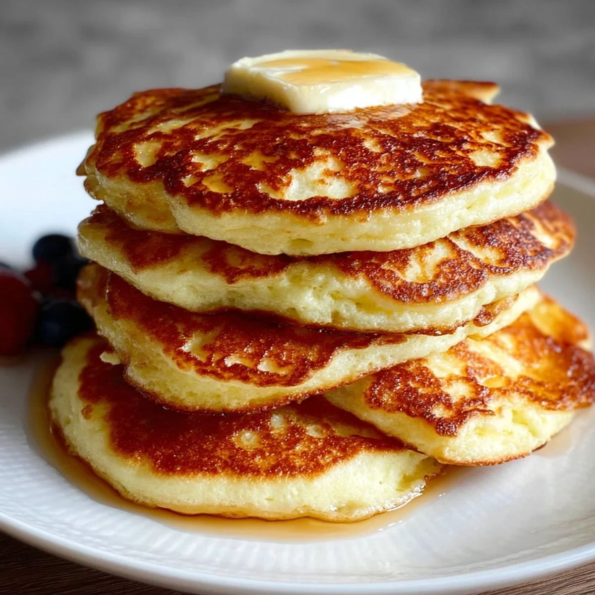 Fluffy High-Protein Cottage Cheese Pancakes