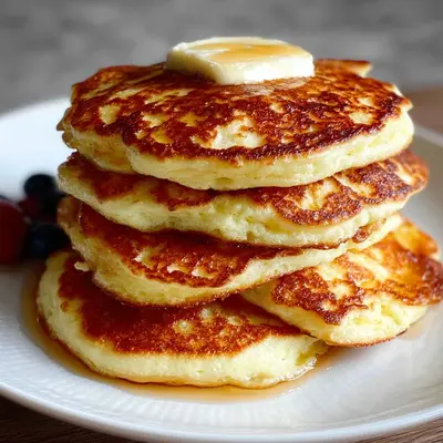 Fluffy High-Protein Cottage Cheese Pancakes