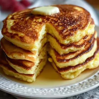 Fluffy Low Carb Flourless Cottage Cheese Pancakes