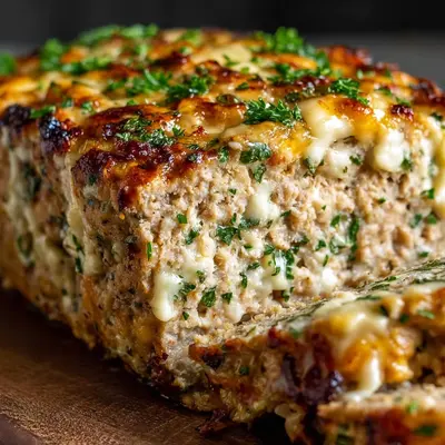 Garlic Parmesan Chicken Meatloaf: Tender & Flavorful