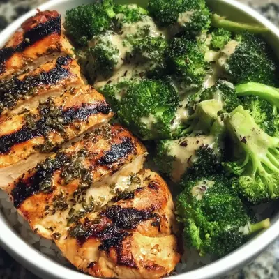 Grilled Chicken Broccoli Bowls: High Protein Meal