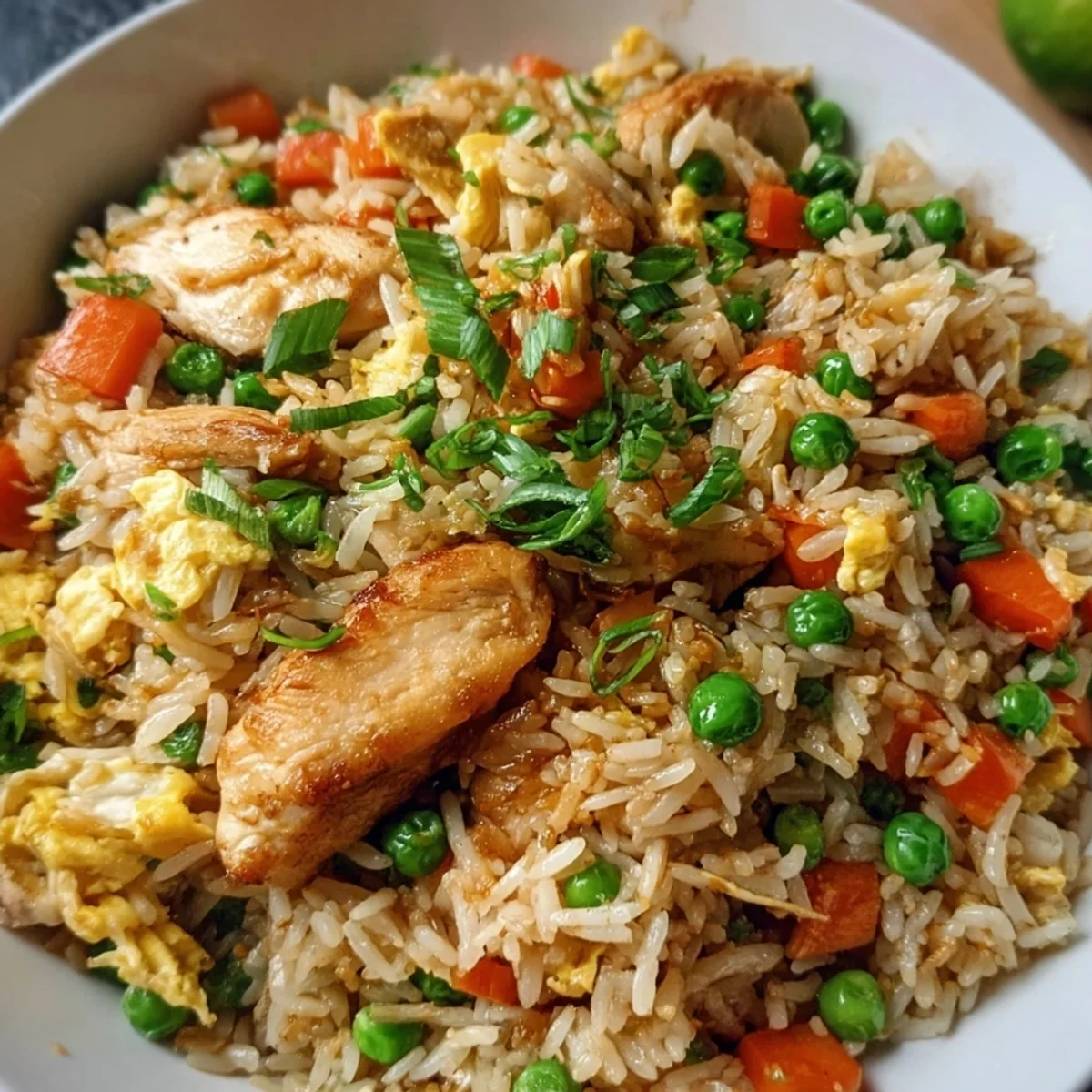 Healthy Chicken Fried Rice: High Protein Meal Prep