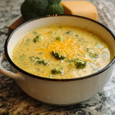 High Protein Broccoli Cheddar Soup: Healthy Comfort
