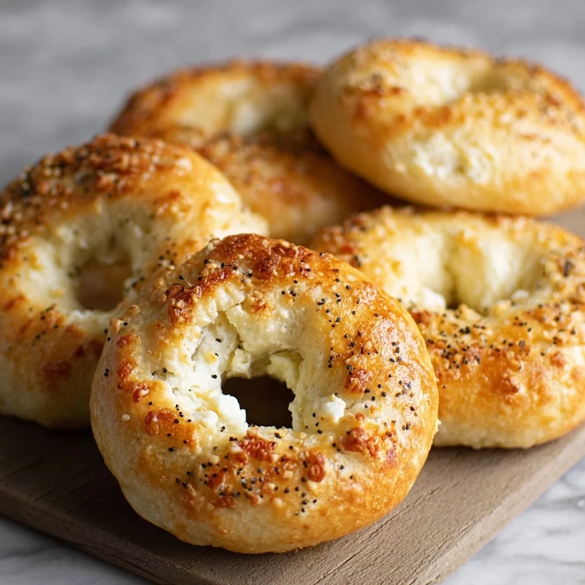 High Protein Cottage Cheese Bagels