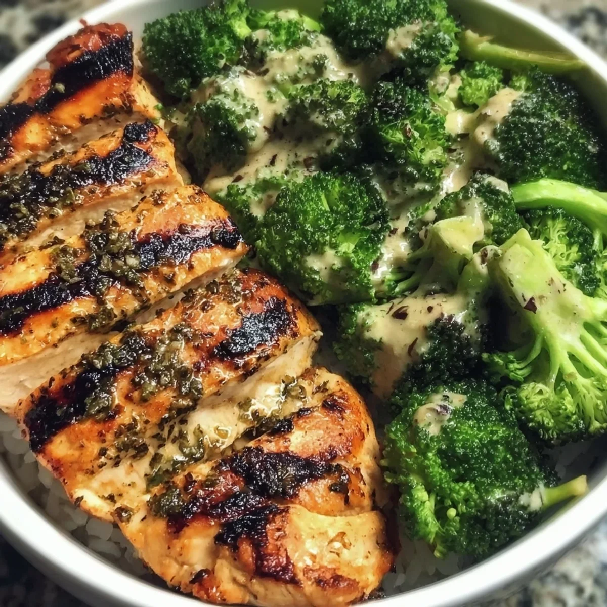 High Protein Grilled Chicken & Broccoli Bowls