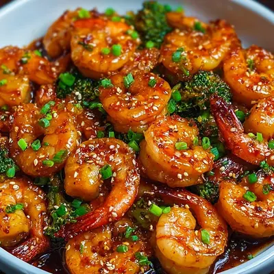 High Protein Honey Garlic Shrimp Dinner Recipe