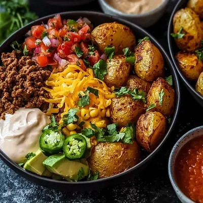High-Protein Potato Taco Bowls: Meal Prep Friendly