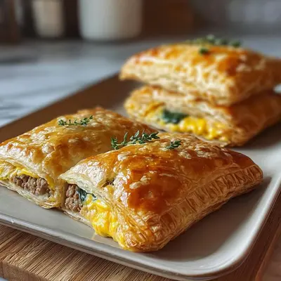 High Protein Savory Breakfast Pop-Tarts for Meal Prep