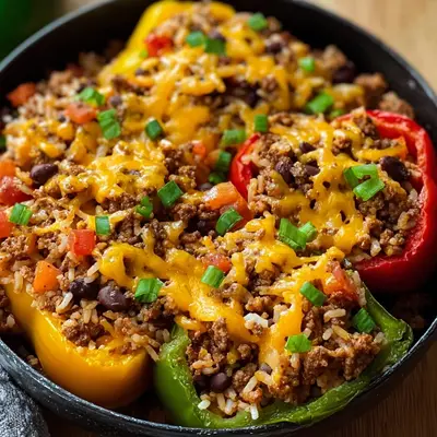 High Protein Unstuffed Peppers | Easy One-Pan Meal Prep