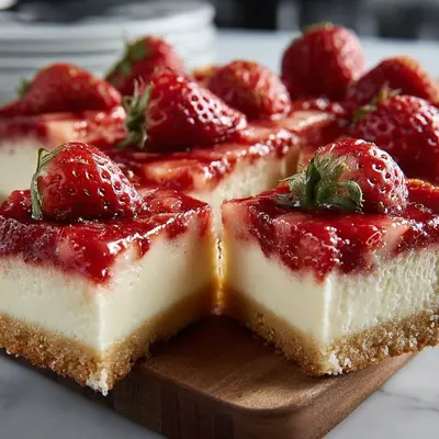 Keto Strawberry Cheesecake Bars: Easy Low-Carb Recipe