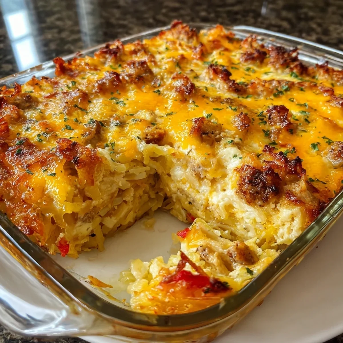 Loaded Hash Browns Casserole: High-Protein Meal