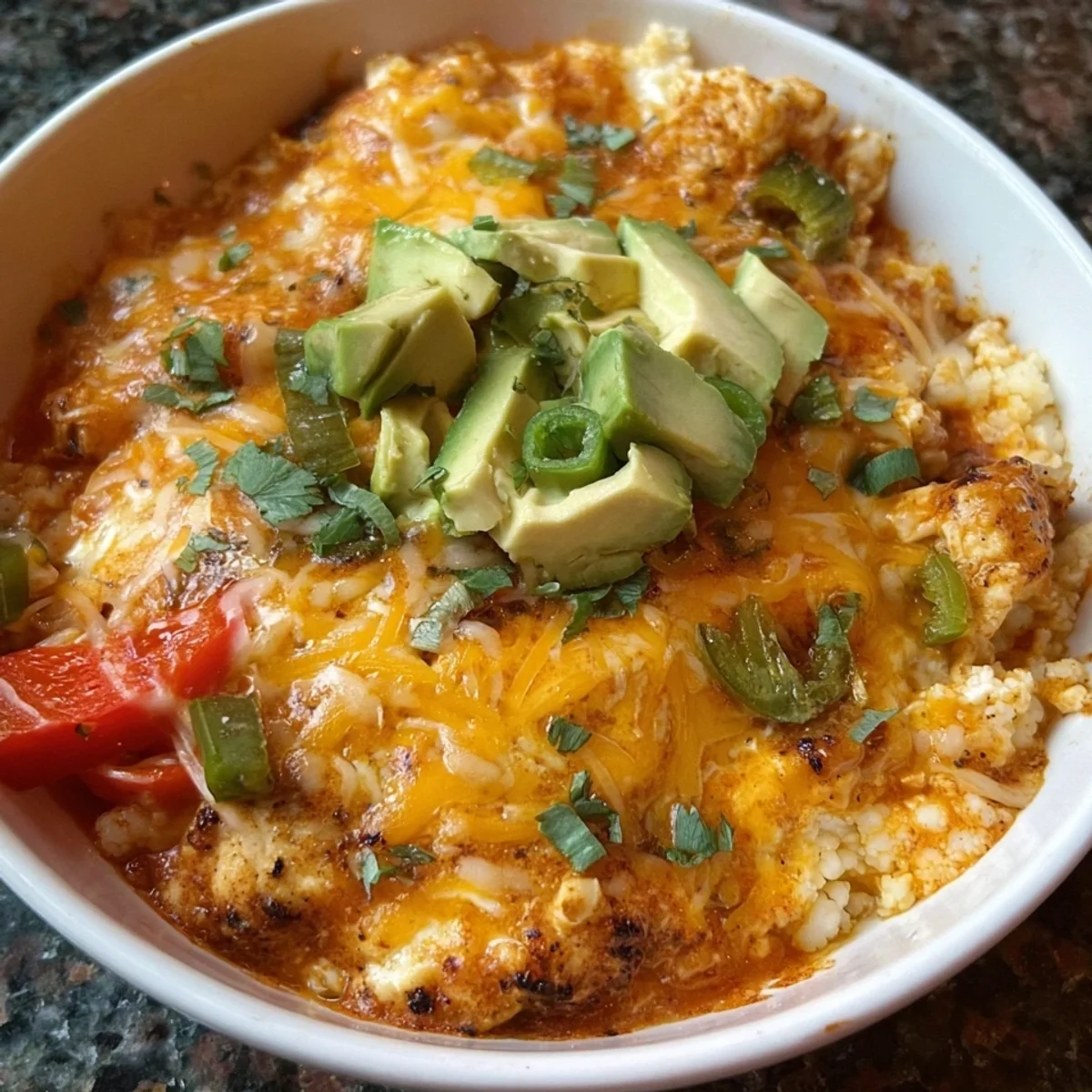 Low-Carb High Protein Cottage Cheese Enchilada Bowl