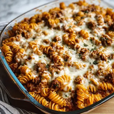 Protein Pasta Bake: Ground Beef & Cottage Cheese