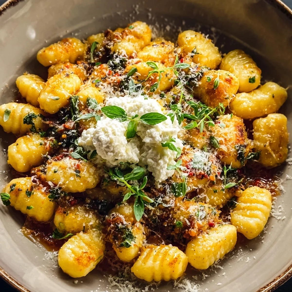 Rich Millionaire Gnocchi with Herbed Ricotta