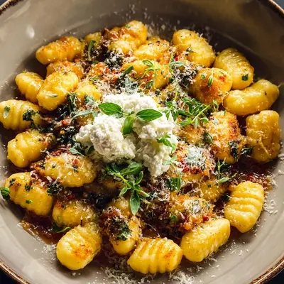Rich Millionaire Gnocchi with Herbed Ricotta