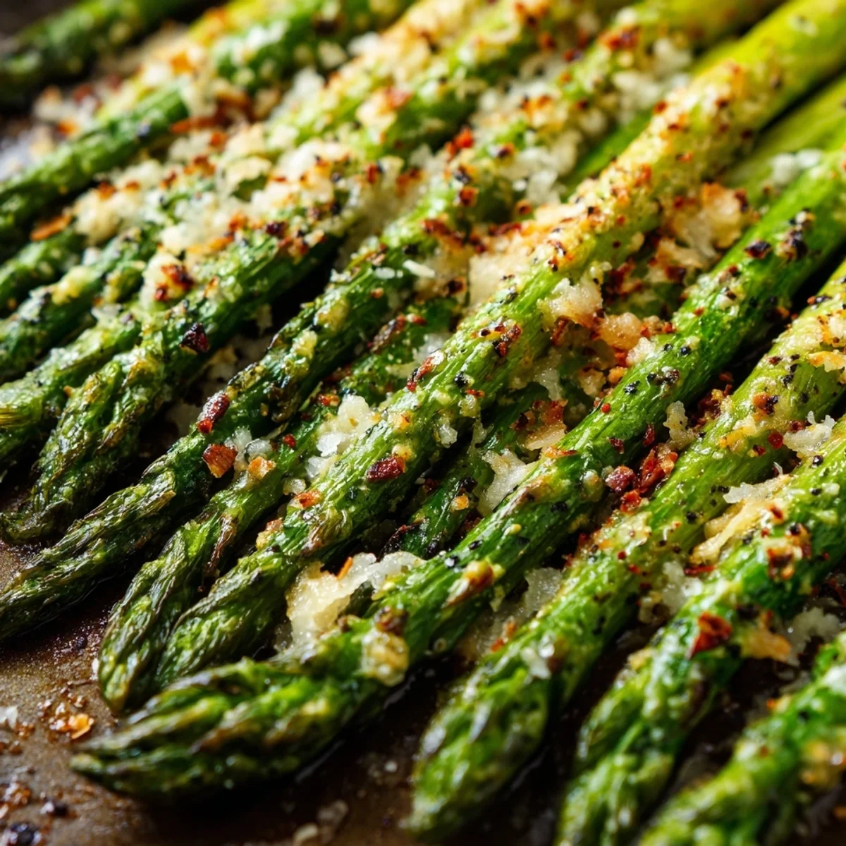 Roasted Asparagus & Turkey Ham with Parmesan