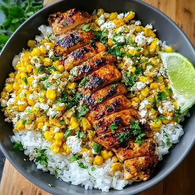 Street Corn Chicken Bowls: High Protein Meal Prep Recipe