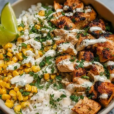 Street Corn Chicken Rice Bowl: High-Protein Meal Prep