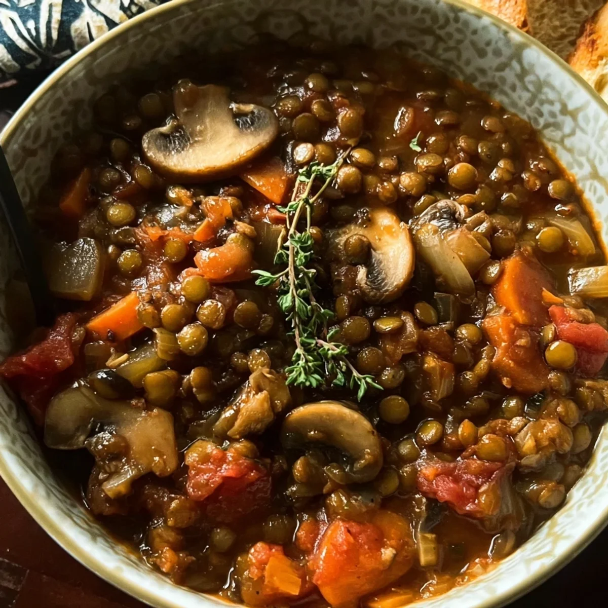 Vegan Lentil Mushroom Stew: Hearty & High-Protein Dinner