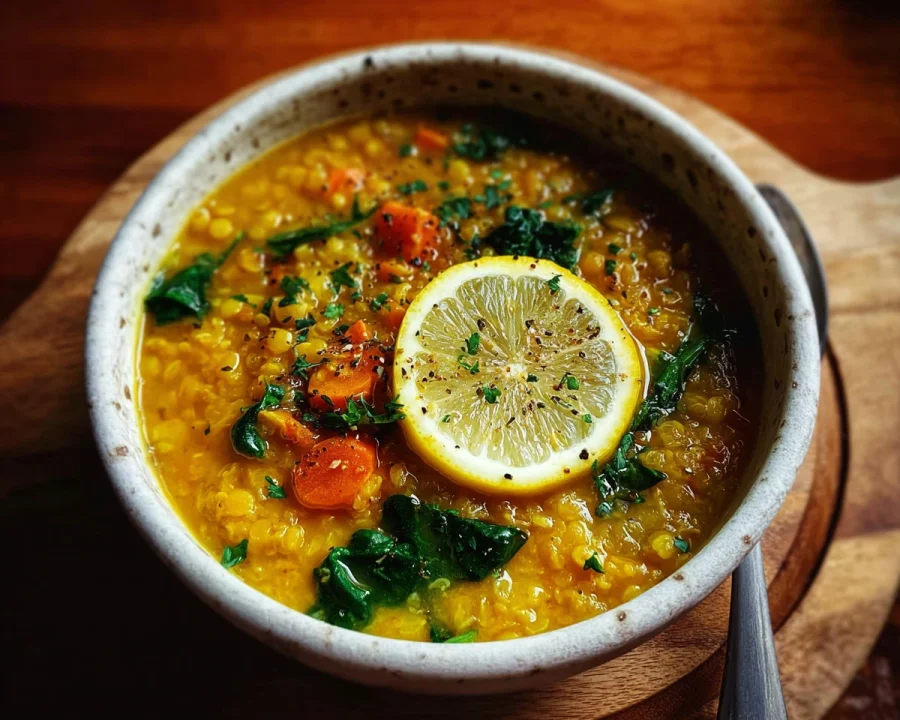 Anti-Inflammatory Golden Lemon Lentil Soup Recipe
