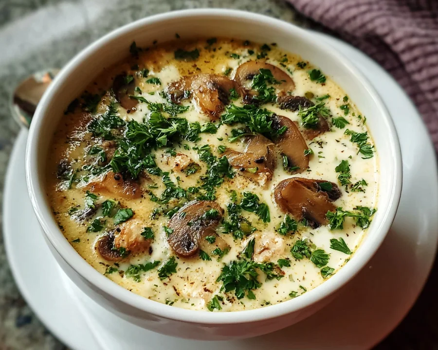 Creamy Cottage Cheese Mushroom Soup