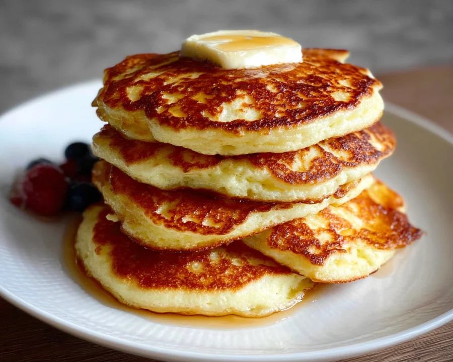 Fluffy High-Protein Cottage Cheese Pancakes