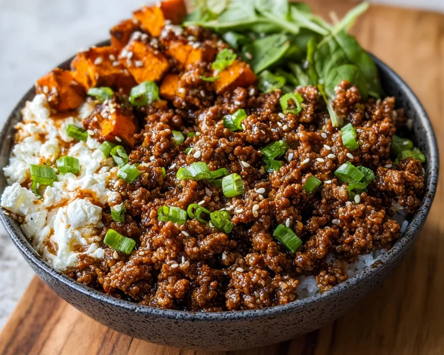 Ground Beef Hot Honey Bowl: High-Protein, Viral Recipe