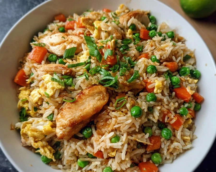 Healthy Chicken Fried Rice: High Protein Meal Prep