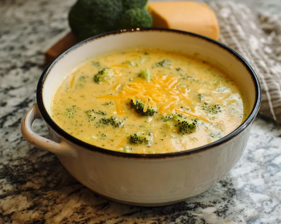 High Protein Broccoli Cheddar Soup: Healthy Comfort