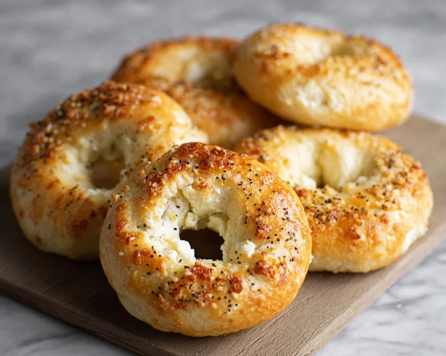 High Protein Cottage Cheese Bagels
