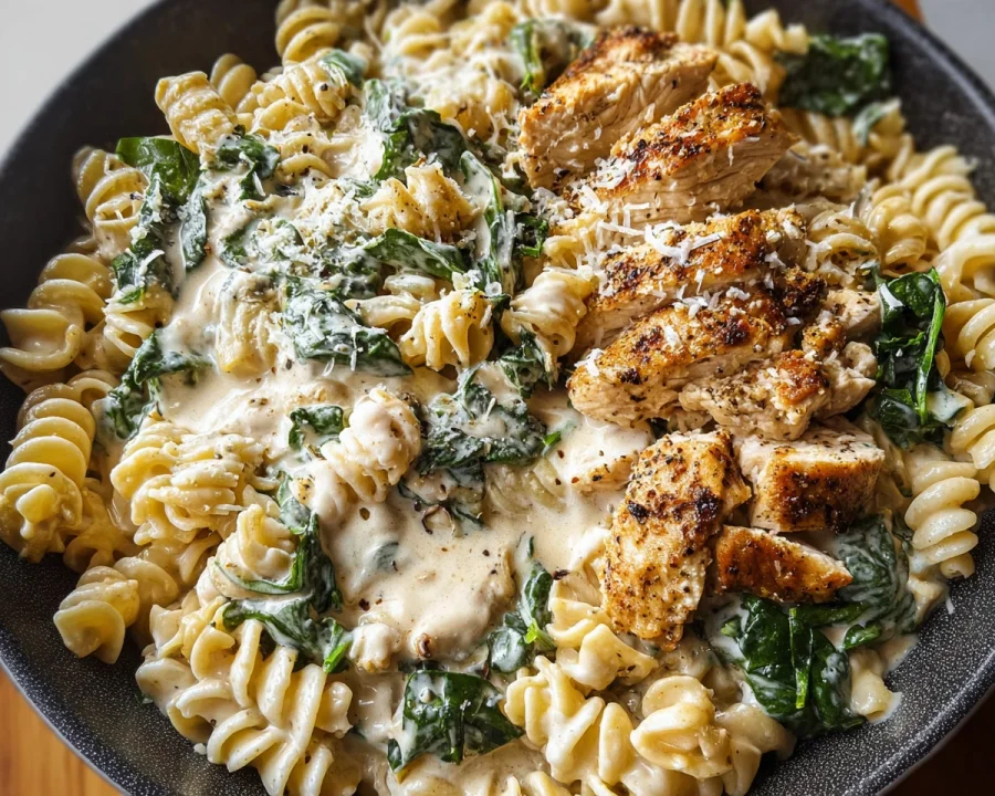 High Protein Garlic Parmesan Pasta Bowls for Meal Prep