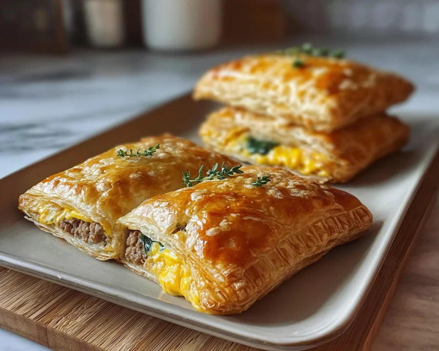 High Protein Savory Breakfast Pop-Tarts for Meal Prep