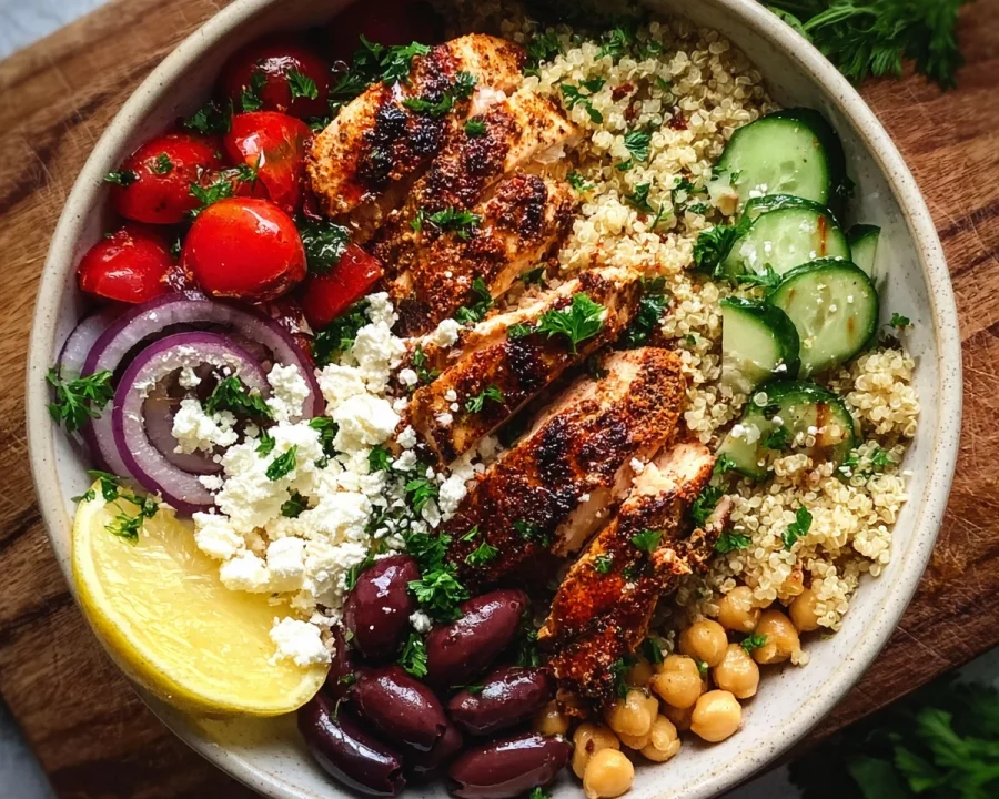 Mediterranean Chicken Bowl: Healthy Meal Prep Recipe