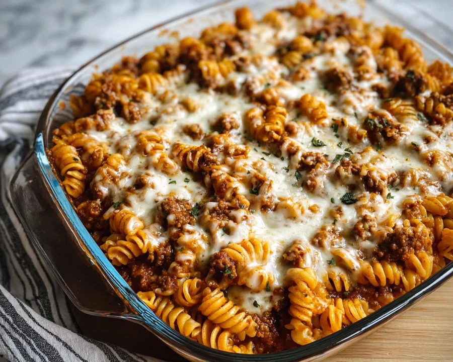 Protein Pasta Bake: Ground Beef & Cottage Cheese