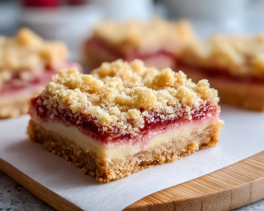Rhubarb Cream Cheese Bars: Sweet & Tangy Dessert