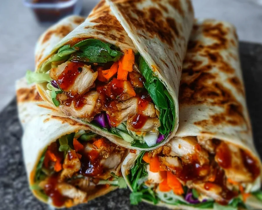 Sweet Chili Chicken Wraps | Quick Meal Prep