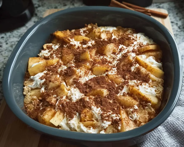 Apple Cinnamon Cottage Cheese Bake: High-Protein