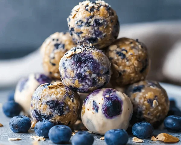 Blueberry Cheesecake Protein Bites: High-Protein Snack