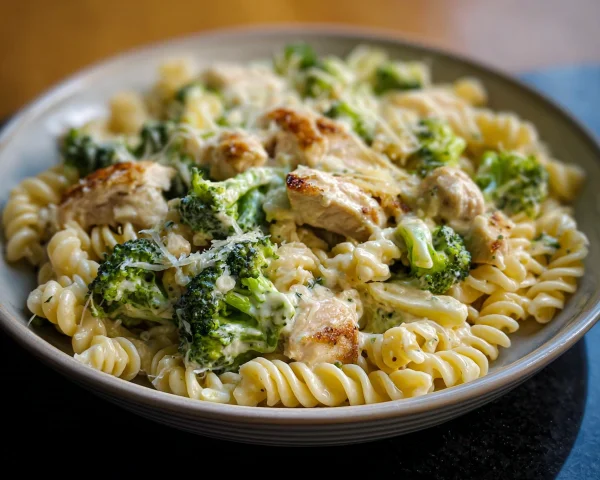 Creamy Rotisserie Chicken Broccoli Pasta: Quick Dinner